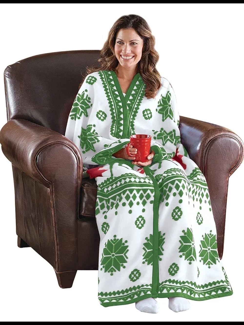 Collections Etc Wearable Cuddle Wrap Blanket NWT Soft Fleece Retail$32